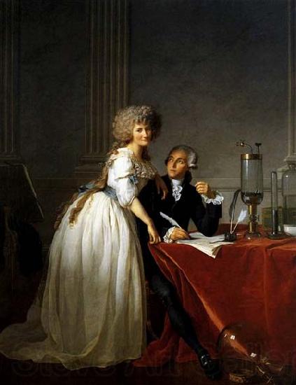 Jacques-Louis  David Portrait of Antoine-Laurent and Marie-Anne Lavoisier France oil painting art